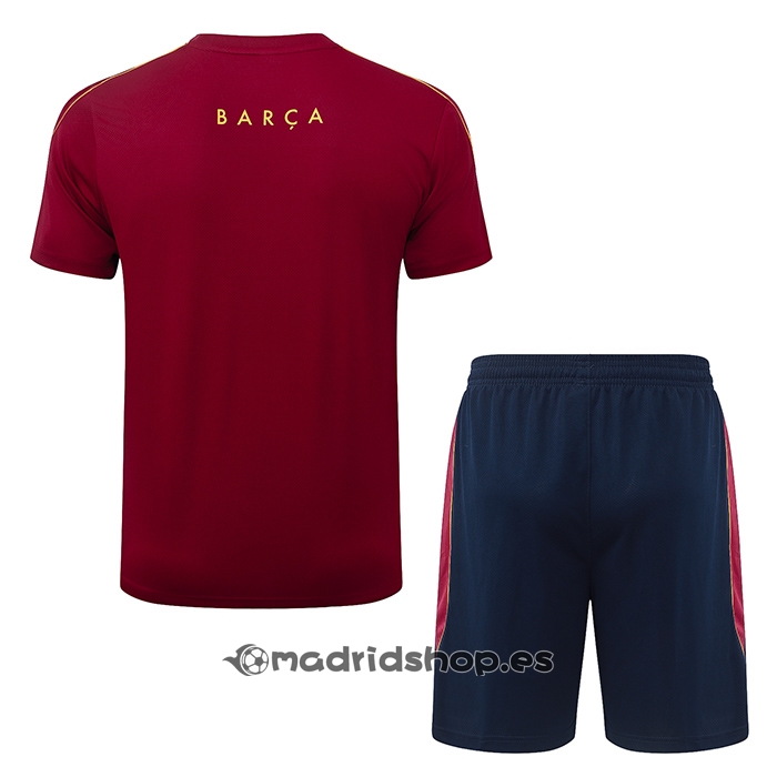 Chandal del Barcelona Manga Corta 26-27 Rojo - Pantalon Corto